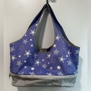 American Girl Purple & White Stars DOLL‎ CARRIER, Tote, Travel Bag W/Storage zip